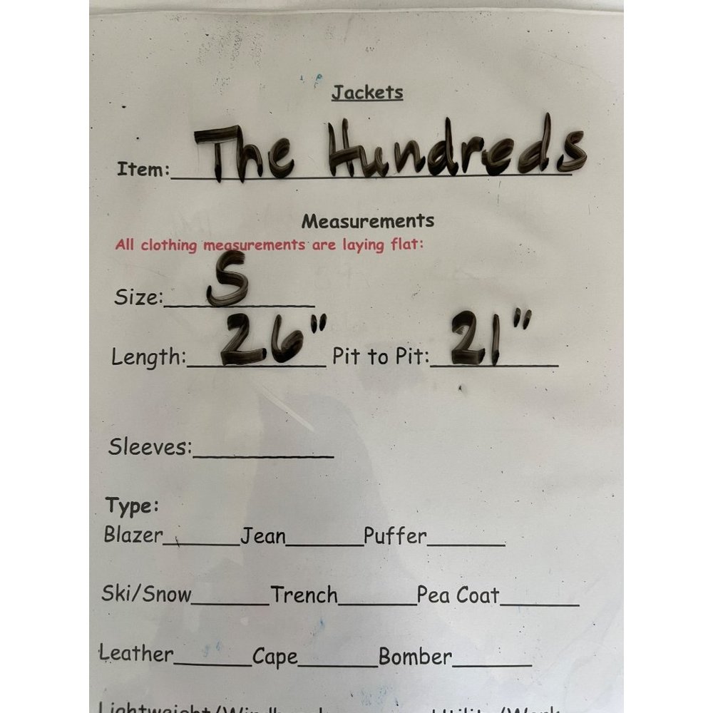 The Hundreds Zip Up Hoodie Windbreaker Jacket Black Size Small - Picture 4 of 4